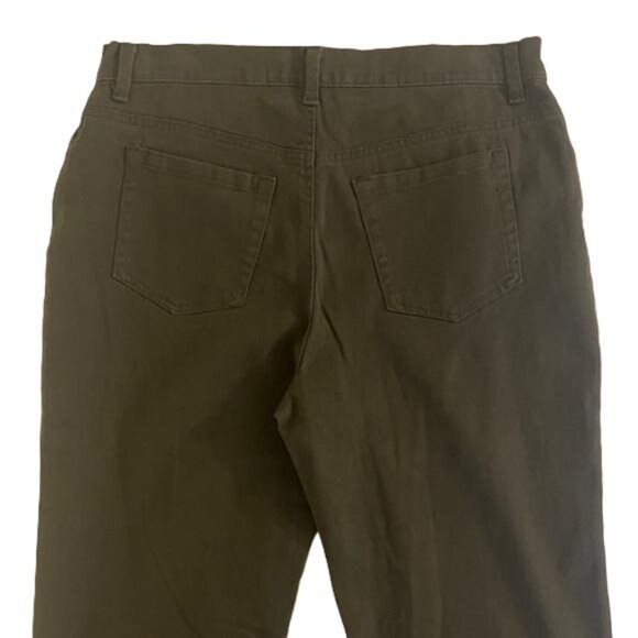 Gloria Vanderbilt Dark Green Women's Amanda Jean Stretch Denim Size 12 New - Picture 4 of 6